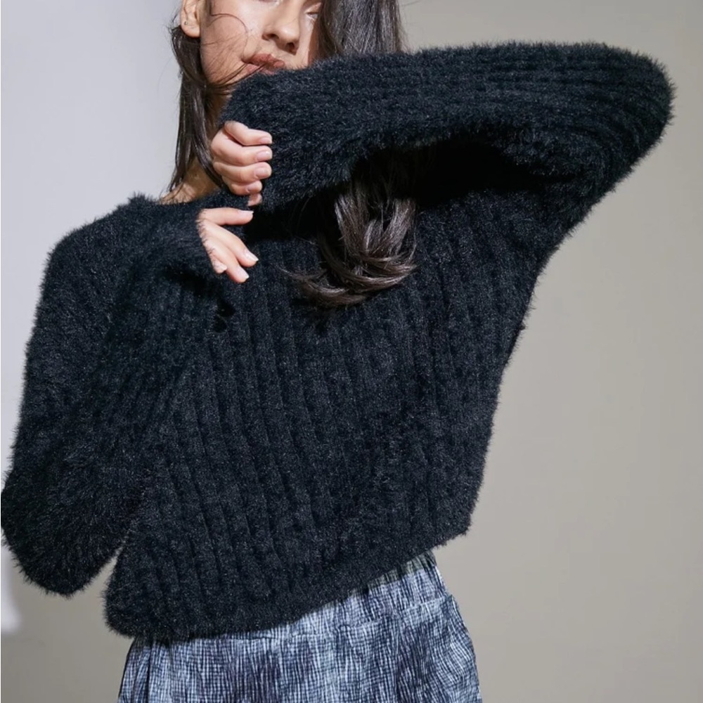 Black Fuzzy Sweater